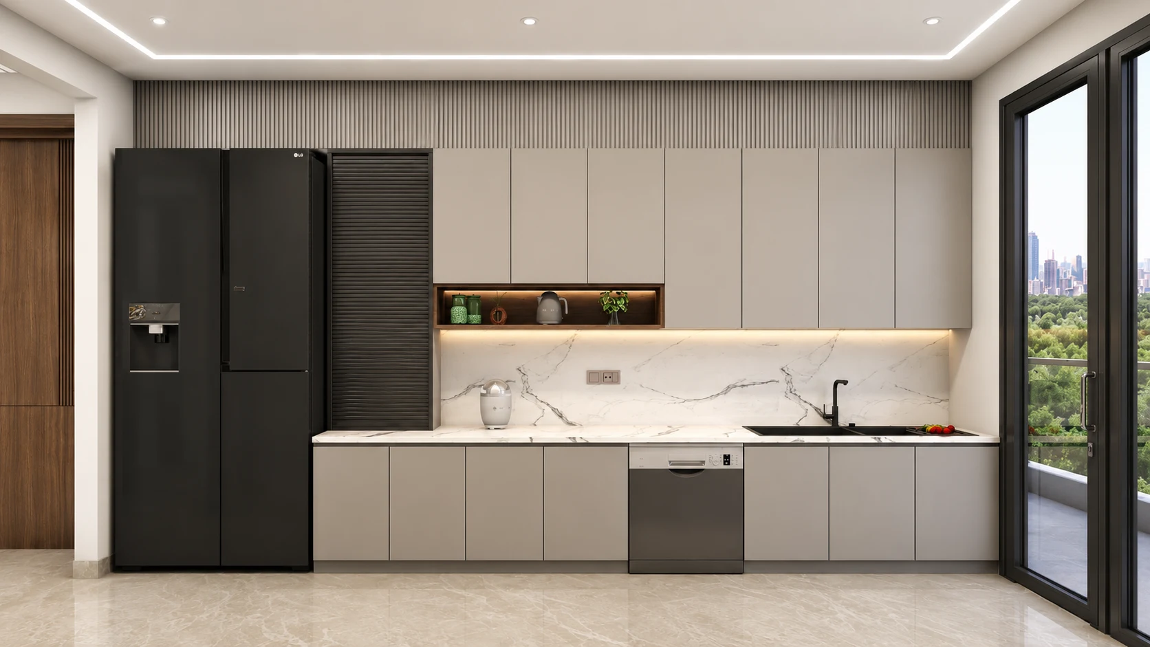 Designer Kitchen Central Park Flower Valley