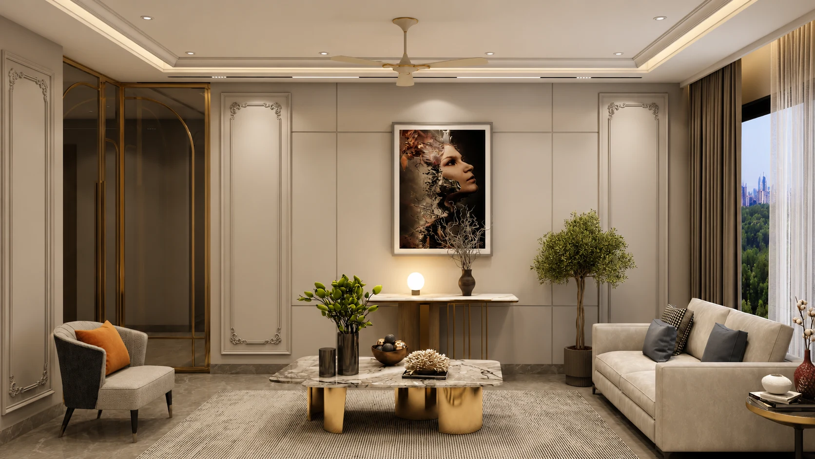Luxury Independent Floors Central Park Flower Valley Sohna living room