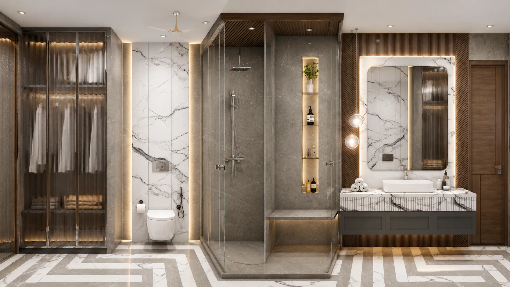 Luxury Washroom Central Park Flower Valley