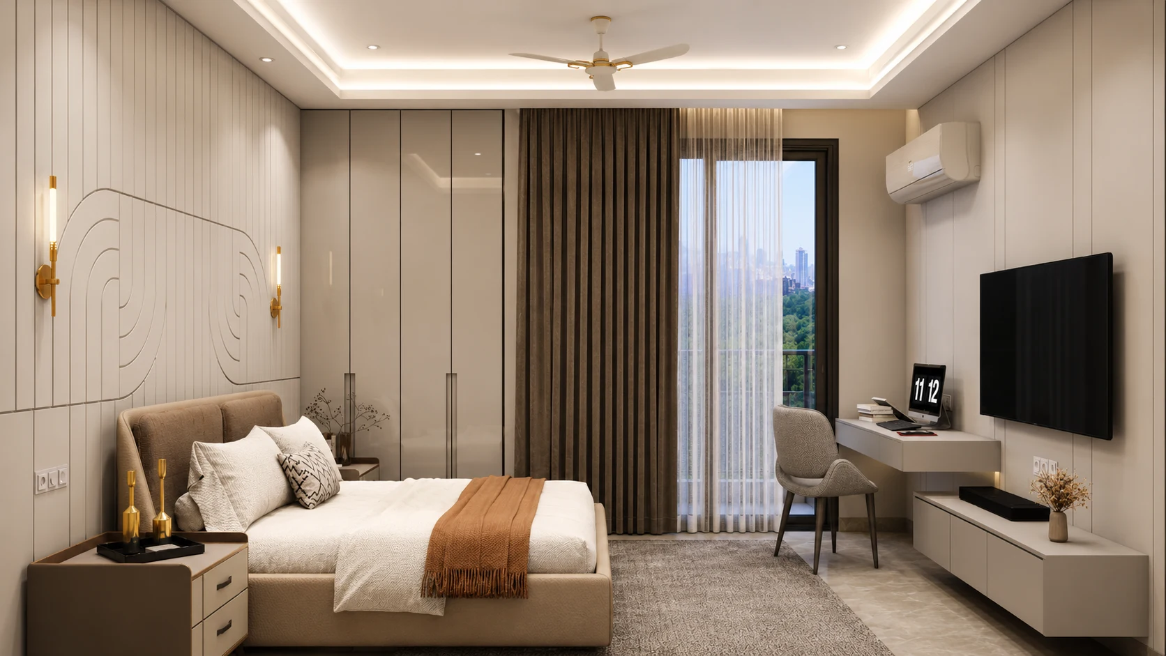 Luxury Bedroom Central Park Flower Valley